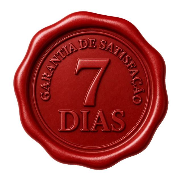 Selo de garantia de satisfação de 7 dias