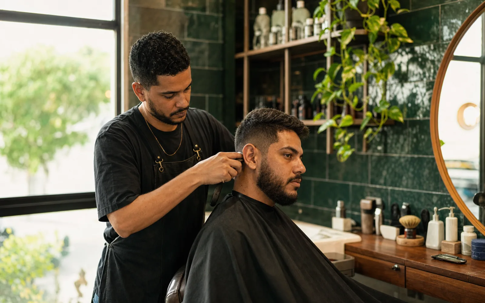 Atendimento em barbearia